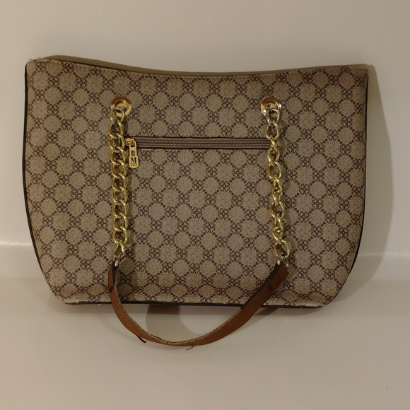 Montana West Brown and Gold Patterned Shoulder Bag - Picture 3 of 15